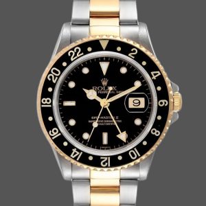 Rolex GMT-Master II 16713LN Acier Or Jaune Cadran Noir 40MM Montre Réplique Homme