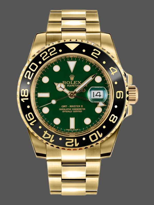 Rolex GMT Master II 116718LN Bracelet Oyster Cadran Vert 40mm Montre Réplique Homme