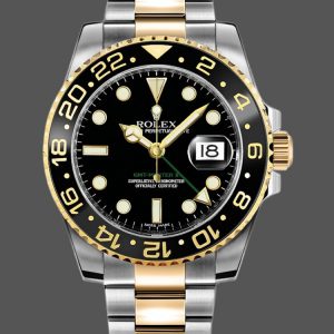 Rolex GMT-Master II 116713LN Boîtier Acier Inox Cadran Noir 40mm Montre Réplique Homme
