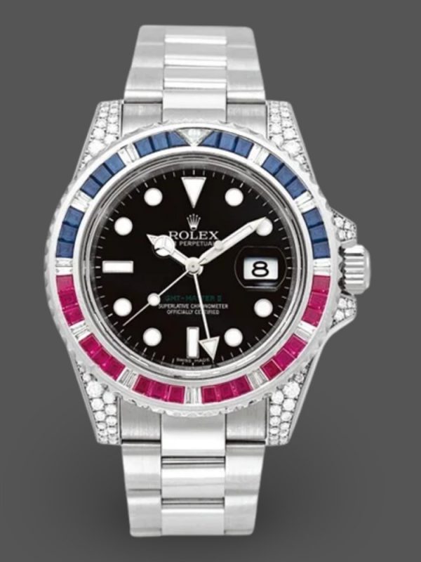 Rolex GMT Master II 116759SA Cadran Noir 40mm Montre Réplique Homme