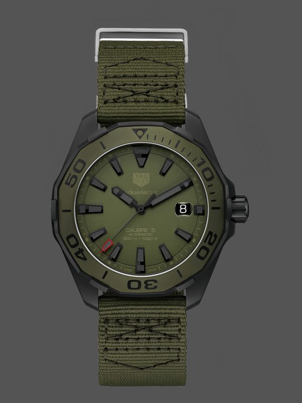 Tag Heuer Aquaracer Cadran Mat Kaki Automatique WAY208E.FC8222 43mm