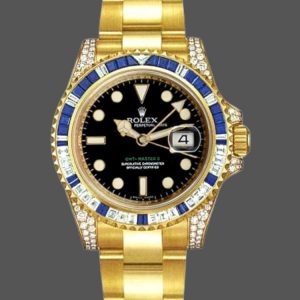 Rolex GMT-Master II 116758 Cadran Noir Diamant 40mm Montre Réplique Homme