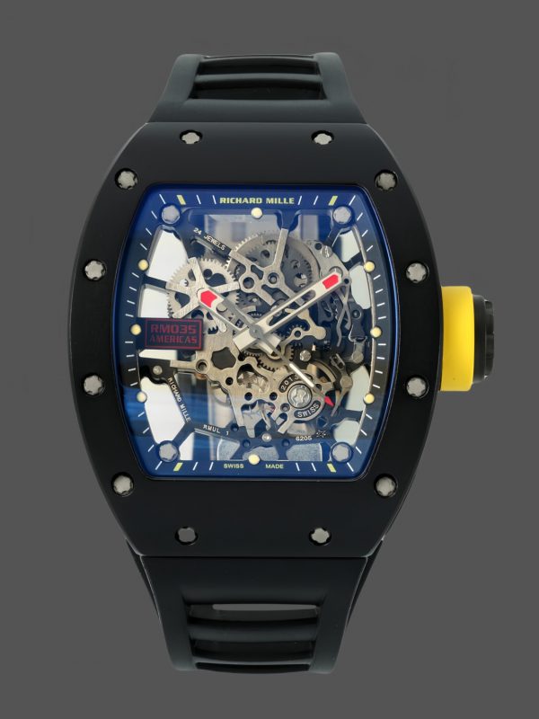Richard Mille RM 035 Toro Noir Nadal Aiguille rouge Réplique montre