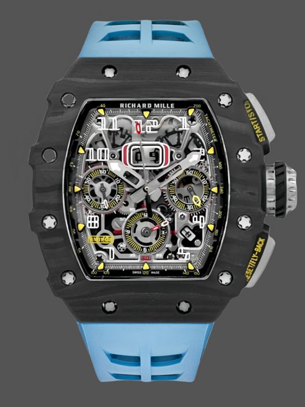 Richard Mille RM 11-03 Chronographe Flyback Automatique Montre Bleue