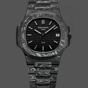 Patek Philippe Nautilus Boîtier en fibre de carbone Cadran noir 5711 Montre 40MM