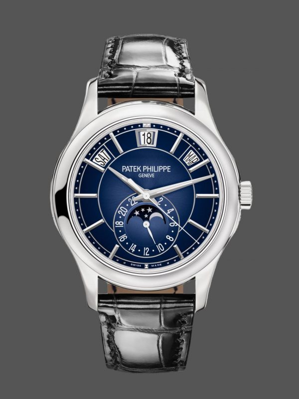 Réplique Patek Philippe Complications Calendrier Annuel Or Blanc 5205G 013 Montre Homme 40mm