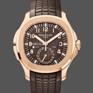 Réplique Patek Philippe Aquanaut 5164R 001 Heure de Voyage Or Rose Montre Homme