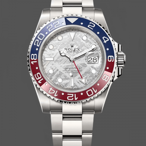 Rolex GMT-Master II 126719 0002 Or Blanc Cadran Gris Météorite 40mm Montre Réplique Homme