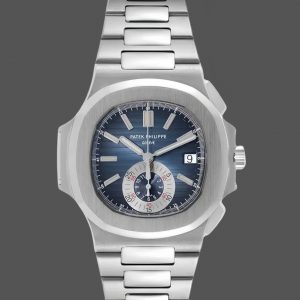 Patek Philippe Nautilus Chronographe Acier Inoxydable Cadran Bleu 5980 1A 001