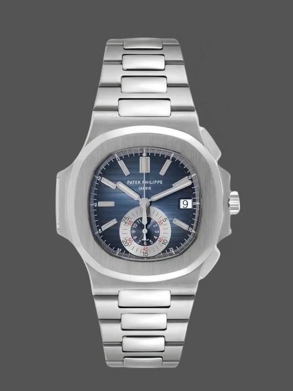 Patek Philippe Nautilus Chronographe Acier Inoxydable Cadran Bleu 5980 1A 001