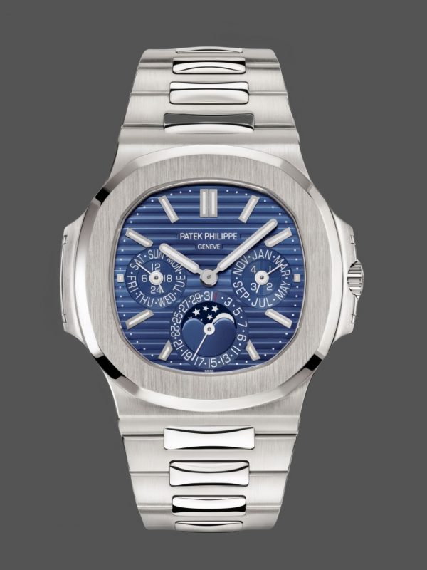 Patek Philippe Nautilus Calendrier Perpétuel Or Blanc Cadran Bleu 5740 1G 001 40mm