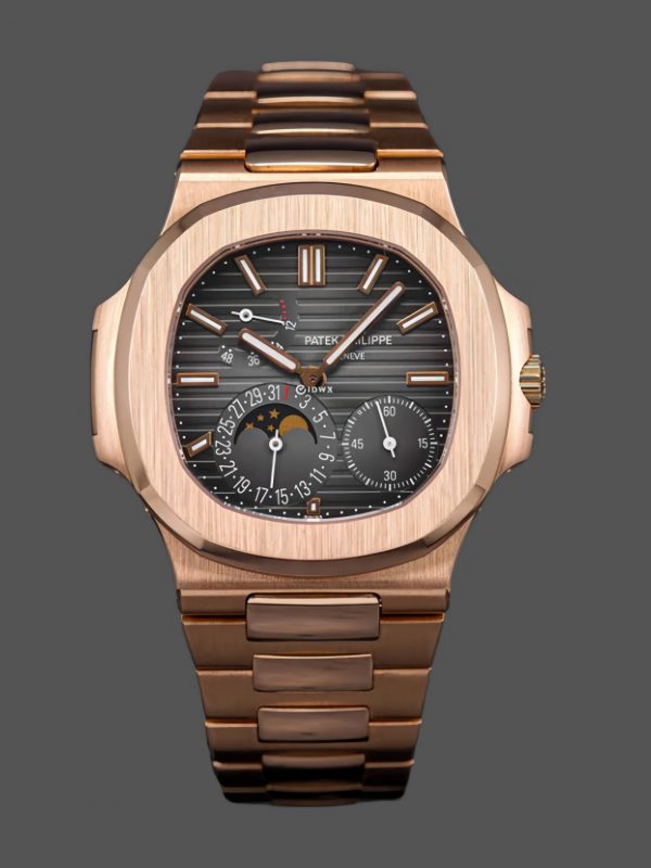 Patek Philippe Nautilus Phases de Lune Or Rose Cadran Noir 5712 1R 001 40MM