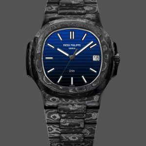 Patek Philippe Nautilus Boîtier en fibre de carbone Cadran bleu 5711 Montre 40MM