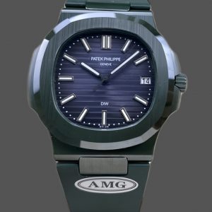 Patek Philippe Nautilus Bracelet Vert Cadran Bleu 5711 Montre 40MM