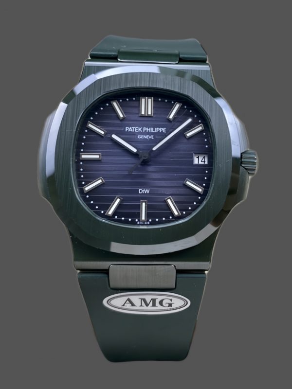 Patek Philippe Nautilus Bracelet Vert Cadran Bleu 5711 Montre 40MM