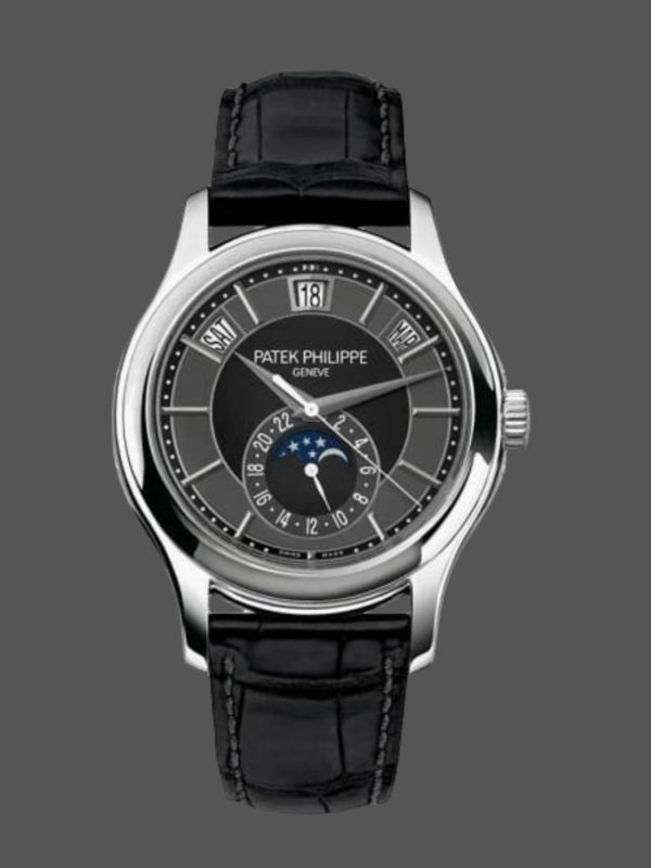 Réplique Patek Philippe Complications Calendrier Annuel Or Blanc 5205G 010 Montre Homme 40mm