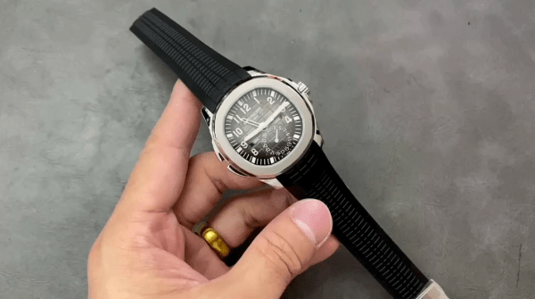 Réplique Patek Philippe Aquanaut 5164A 001 Double Fuseau Acier Inoxydable Montre Homme 40mm – Image 2