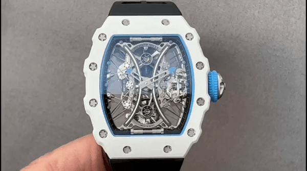 Richard Mille RM053-01 Pablo MacDonough Cadran squelette Bracelet caoutchouc noir – Image 2