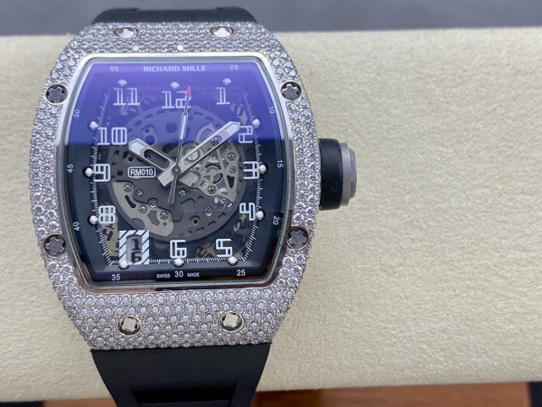 Richard Mille Or blanc Sertissage diamant RM 010 – Image 2