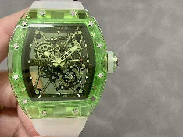 Richard Mille RM35-01 Tourbillon Transparent Réplique 1:1 – Image 2