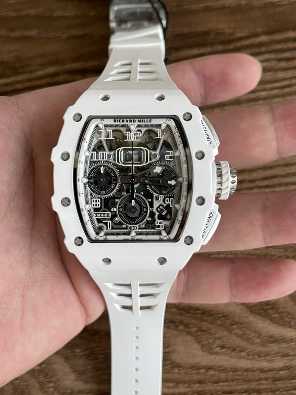 Richard Mille RM 11-03 Titane Chronographe Flyback Automatique Blanc – Image 2