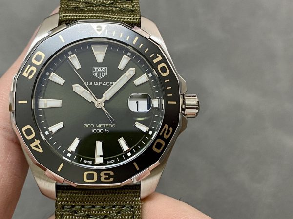 Tag Heuer Aquaracer Cadran Gris Montre Homme WAY101L.FC8222 Quartz 43mm – Image 2