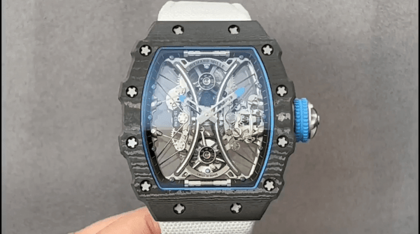 Richard Mille RM 53-01 Tourbillon Pablo Mac Donough Bracelet tissu blanc – Image 2