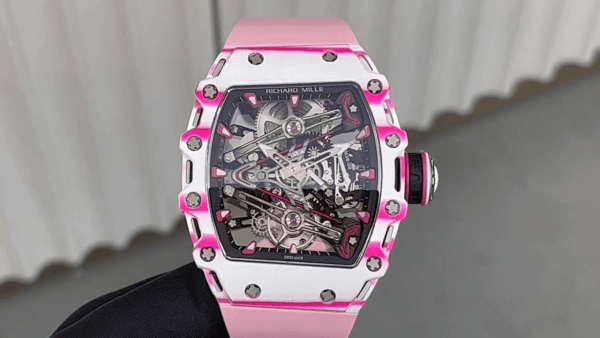 Richard Mille RM 38 02 Bubba Watson Tourbillon Bracelet caoutchouc rose – Image 2