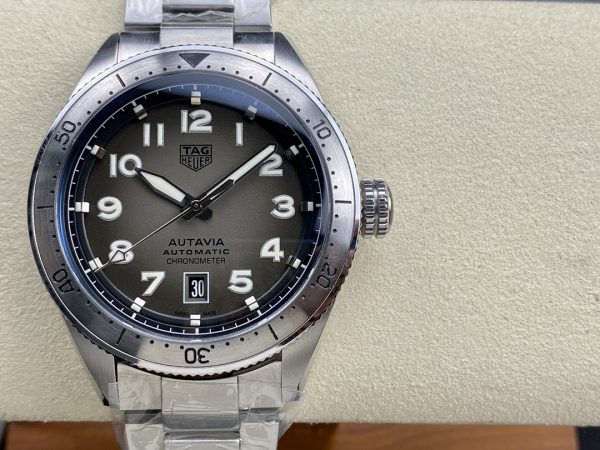 Tag Heuer Autavia Calibre 5 Chronomètre WBE5114.EB0173 Montre Homme 42mm – Image 2