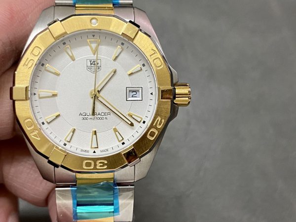 Tag Heuer Aquaracer 18kt Or Jaune Acier Inoxydable WAY1151.BD0912 Montre – Image 2