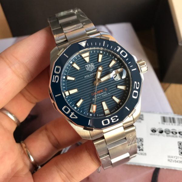 Tag Heuer Aquaracer Chronographe Cadran Bleu WAY211C.BA0928 41mm – Image 2