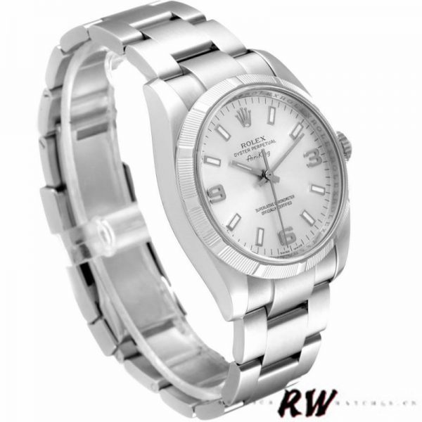 Rolex Oyster Perpetual Air King 114210 Cadran Argent 34mm Réplique Unisexe – Image 5