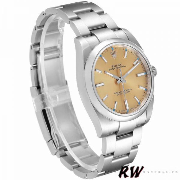 Rolex Oyster Perpetual 114200 Cadran Index Raisin Blanc 34mm Réplique Unisexe – Image 5