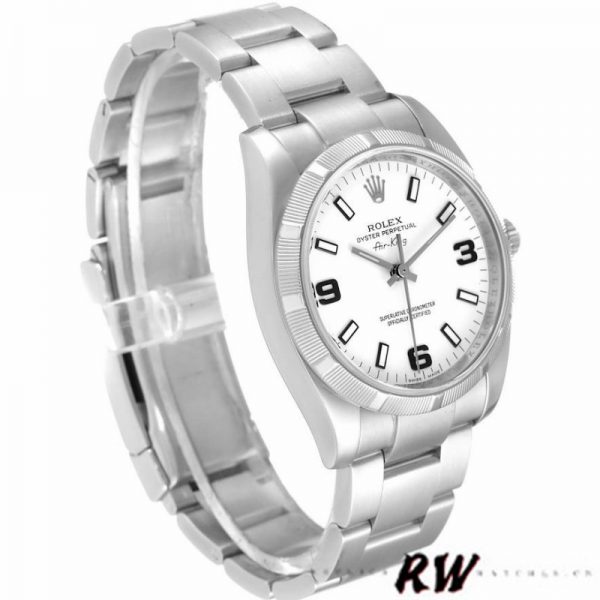 Rolex Oyster Perpetual Air King 114210 Cadran Blanc 34mm Réplique Unisexe – Image 5