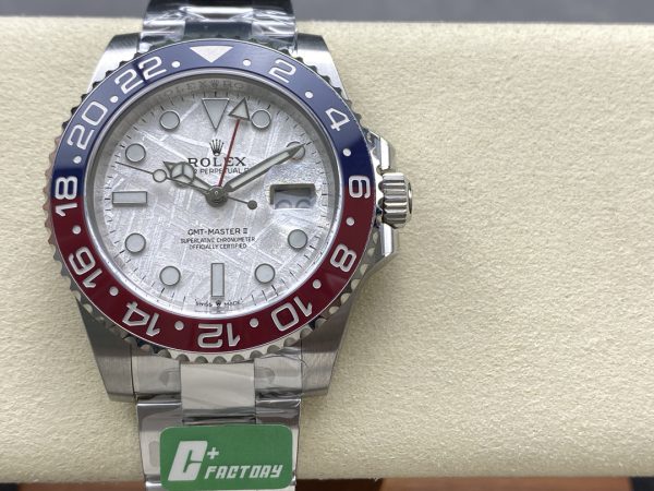 Rolex GMT-Master II 126719 0002 Or Blanc Cadran Gris Météorite 40mm Montre Réplique Homme – Image 8