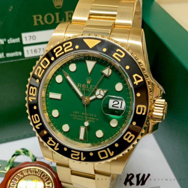 Rolex GMT Master II 116718LN Bracelet Oyster Cadran Vert 40mm Montre Réplique Homme – Image 5