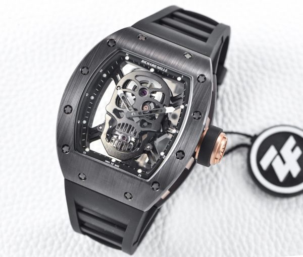 Richard Mille RM 52-01 Céramique noire & or & argent Crâne 3 couleurs – Image 2