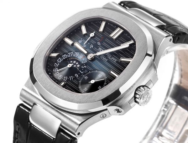 Patek Philippe Nautilus Phases de Lune Or Rose & Or Blanc Cadran Bleu Ardoise Soleil 5712GR 001 – Image 2