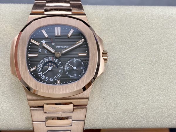 Patek Philippe Nautilus Phases de Lune Or Rose Cadran Noir 5712 1R 001 40MM – Image 2