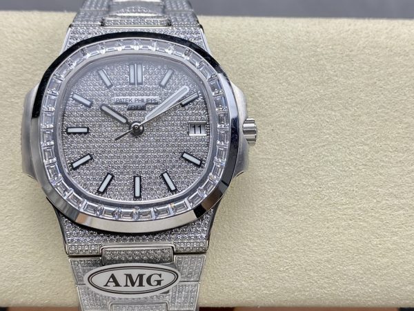 Patek Philippe Nautilus Diamant 5711 40mm & 35mm Réplique Montre – Image 2