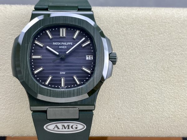Patek Philippe Nautilus Bracelet Vert Cadran Bleu 5711 Montre 40MM – Image 2