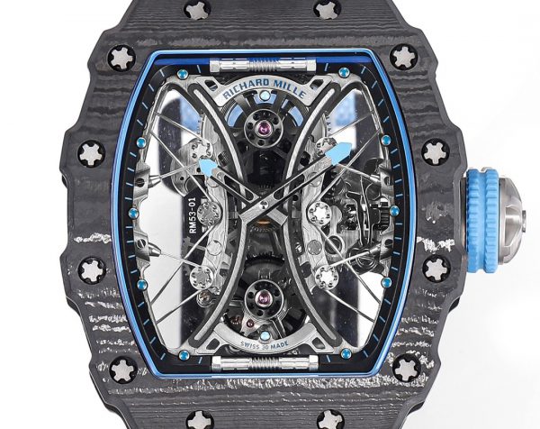 Richard Mille RM 53-01 Tourbillon Pablo Mac Donough Bracelet tissu bleu – Image 6
