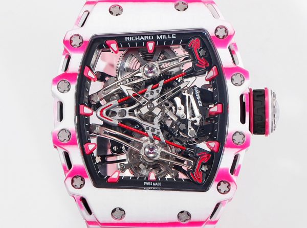 Richard Mille RM 38 02 Bubba Watson Tourbillon Bracelet caoutchouc rose – Image 6