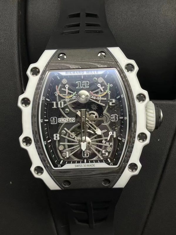 Richard Mille RM 21-02 Tourbillon Aérodynamique Quartz TPT Carbone Noir – Image 4