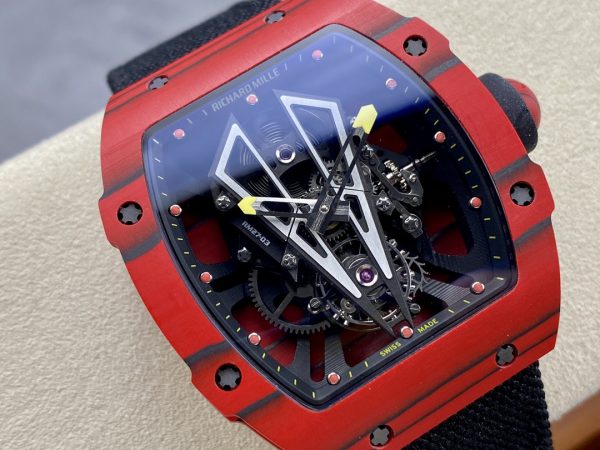 Richard Mille RM27-03 Tourbillon Rafael Nadal Rouge Quartz TPT Édition Rouge Carbone – Image 6