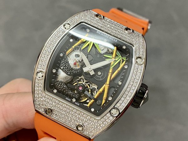 Richard Mille RM 026 01 Panda Un Merveilleux Monde de Bambou Diamants et Or – Image 5
