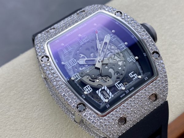 Richard Mille Or blanc Sertissage diamant RM 010 – Image 6