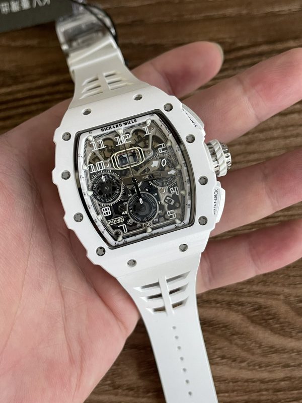 Richard Mille RM 11-03 Titane Chronographe Flyback Automatique Blanc – Image 4