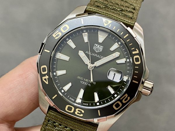 Tag Heuer Aquaracer Cadran Gris Montre Homme WAY101L.FC8222 Quartz 43mm – Image 5