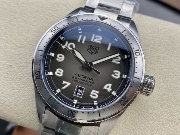 Tag Heuer Autavia Calibre 5 Chronomètre WBE5114.EB0173 Montre Homme 42mm – Image 5